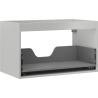 Mexen Box-A Unterschrankgehäuse für Waschtischunterschrank 80 cm, 1 Schublade, graumatt - 91AX0-0800-470-1-62