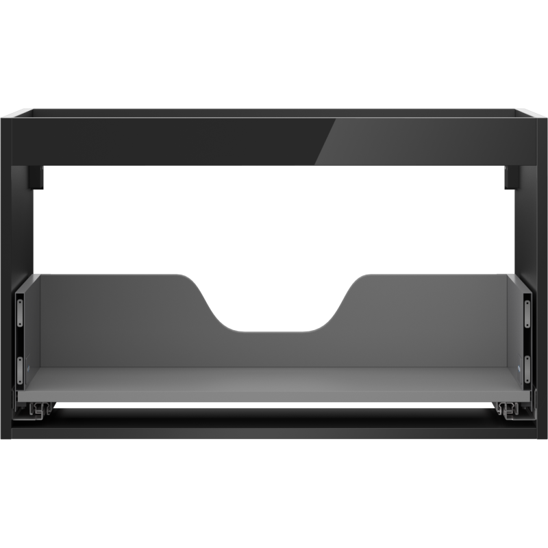 Mexen Box-A Unterschrank-Korpus 80 cm, 1 Schublade, Schwarz Hochglanz - 91AX0-0800-470-1-70
