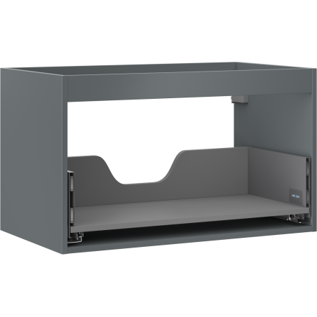 Mexen Box-A Korpus des Waschbeckenschranks 80 cm, 1 Schublade, Graphit Matt - 91AX0-0800-470-1-66