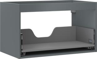 Mexen Box-A Korpus des Waschbeckenschranks 80 cm, 1 Schublade, Graphit Matt - 91AX0-0800-470-1-66