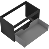 Mexen Box-A Unterschrankkorpus 80 cm, 1 Schublade, schwarz matt - 91AX0-0800-470-1-71