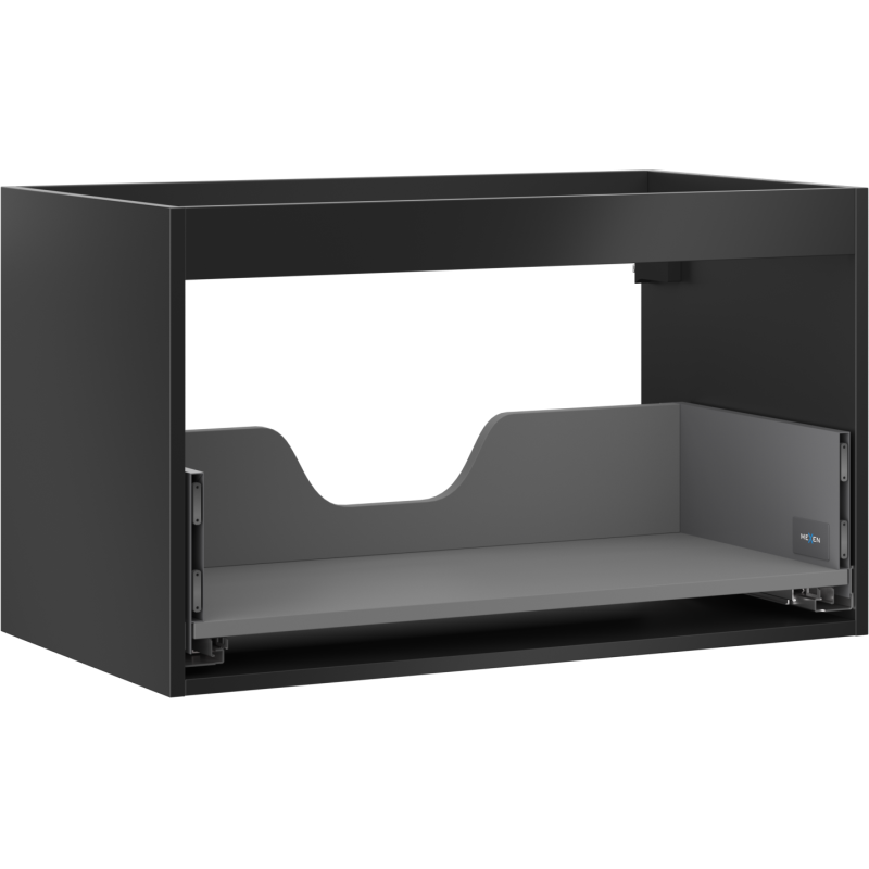 Mexen Box-A Unterschrankkorpus 80 cm, 1 Schublade, schwarz matt - 91AX0-0800-470-1-71