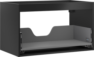 Mexen Box-A Unterschrankkorpus 80 cm, 1 Schublade, schwarz matt - 91AX0-0800-470-1-71
