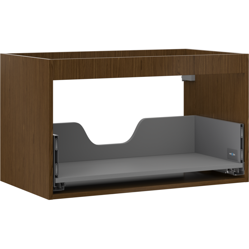 Mexen Box-A Unterschrankkorpus 80 cm, 1 Schublade, Nussbaum - 91AX0-0800-470-1-86