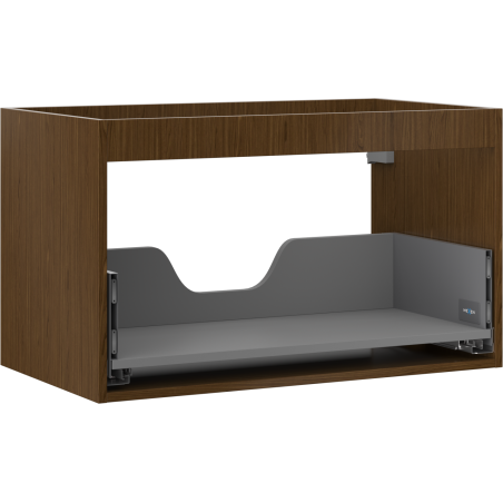 Mexen Box-A Unterschrankkorpus 80 cm, 1 Schublade, Nussbaum - 91AX0-0800-470-1-86