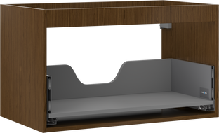 Mexen Box-A Unterschrankkorpus 80 cm, 1 Schublade, Nussbaum - 91AX0-0800-470-1-86