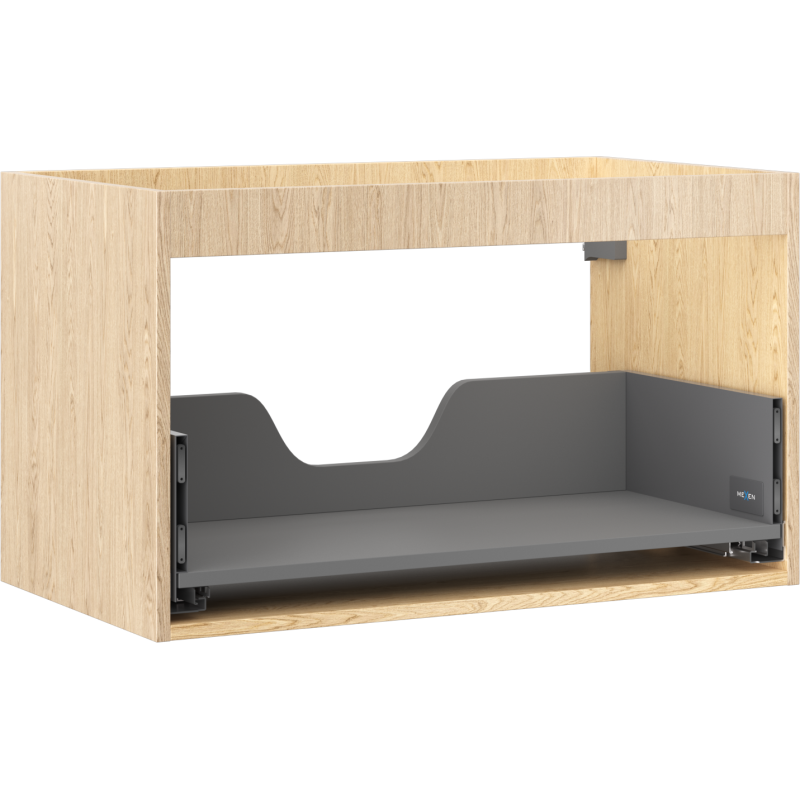 Mexen Box-A Korpus des Waschbeckenschranks 80 cm, 1 Schublade, Eiche - 91AX0-0800-470-1-81