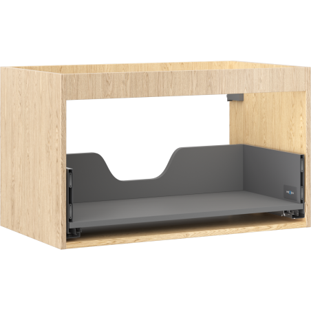 Mexen Box-A Korpus des Waschbeckenschranks 80 cm, 1 Schublade, Eiche - 91AX0-0800-470-1-81
