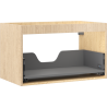 Mexen Box-A Korpus des Waschbeckenschranks 80 cm, 1 Schublade, Eiche - 91AX0-0800-470-1-81