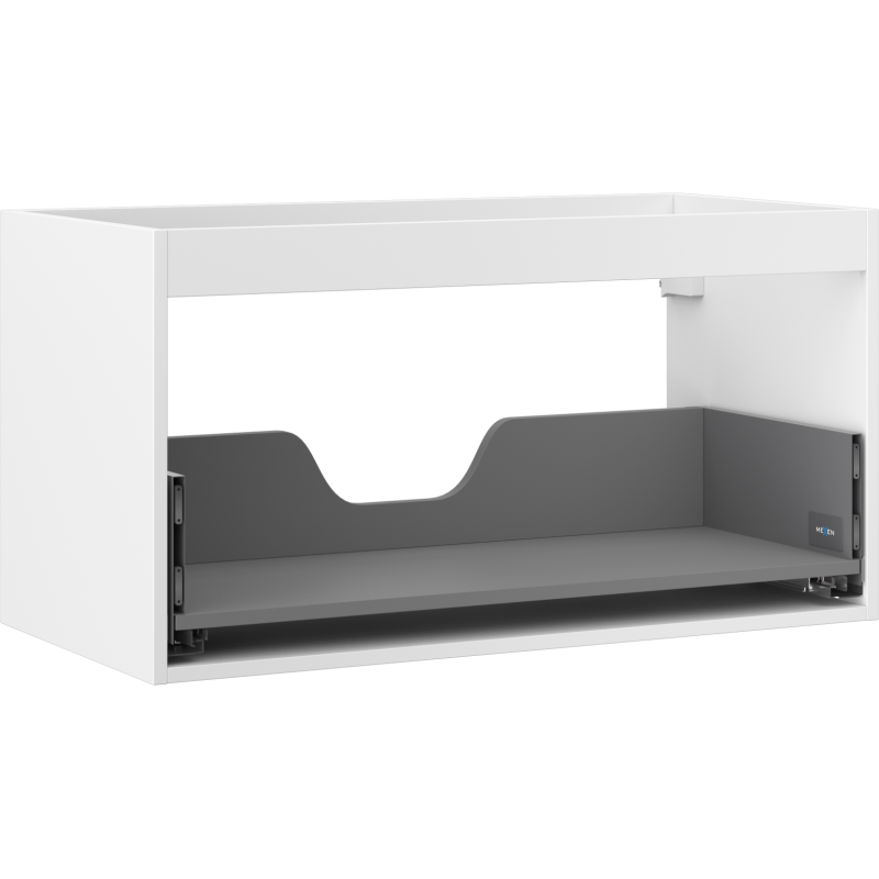 Mexen Box-A Korpus Waschbeckenschrank 90 cm, 1 Schublade, Weiß Matt - 91AX0-0900-470-1-01