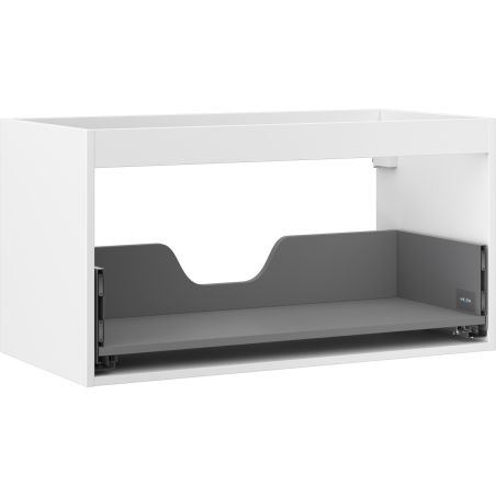 Mexen Box-A Korpus Waschbeckenschrank 90 cm, 1 Schublade, Weiß Matt - 91AX0-0900-470-1-01