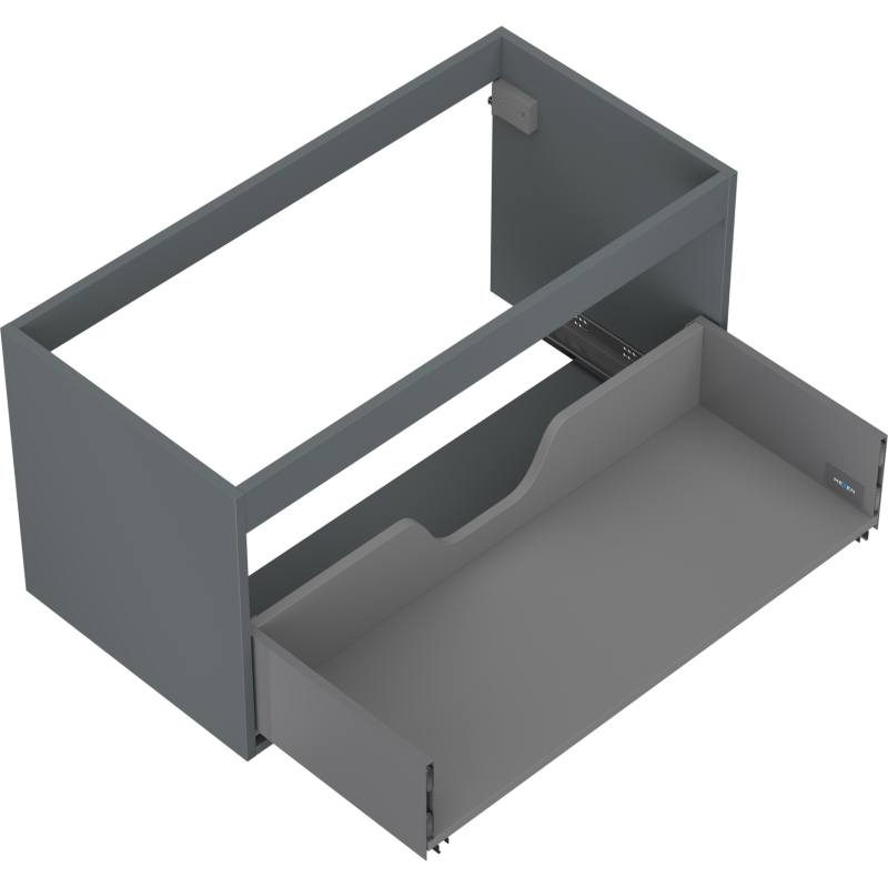 Mexen Box-A Unterschrankkorpus 90 cm, 1 Schublade, Graphit matt - 91AX0-0900-470-1-66