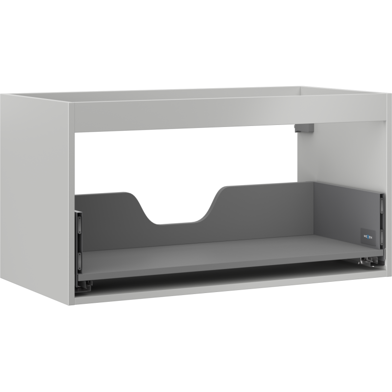 Mexen Box-A Waschtischunterschrank Korpus 90 cm, 1 Schublade, graues Matt - 91AX0-0900-470-1-62