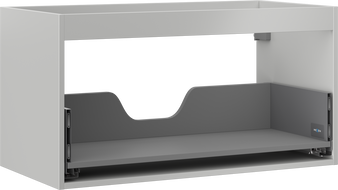 Mexen Box-A Waschtischunterschrank Korpus 90 cm, 1 Schublade, graues Matt - 91AX0-0900-470-1-62
