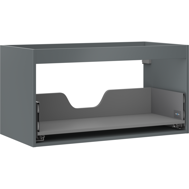 Mexen Box-A Unterschrankkorpus 90 cm, 1 Schublade, Graphit matt - 91AX0-0900-470-1-66