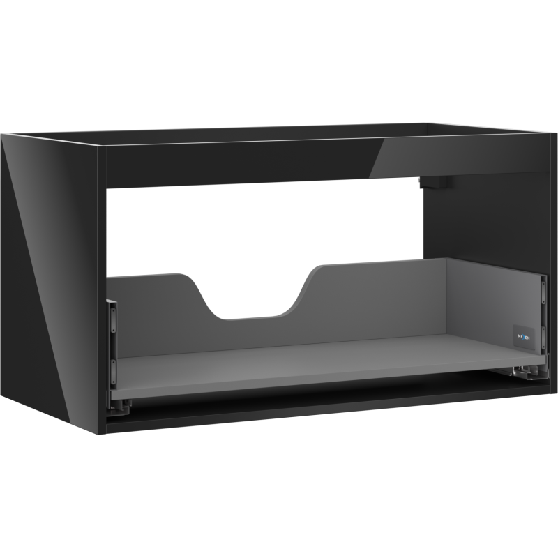 Mexen Box-A Unterschrankkorpus 90 cm, 1 Schublade, schwarz glänzend - 91AX0-0900-470-1-70