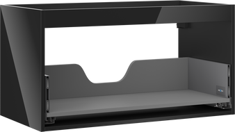 Mexen Box-A Unterschrankkorpus 90 cm, 1 Schublade, schwarz glänzend - 91AX0-0900-470-1-70