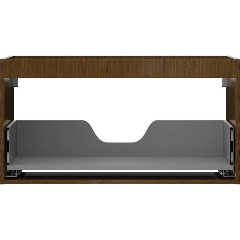 Mexen Box-A Unterschrankkorpus 90 cm, 1 Schublade, Nussbaum - 91AX0-0900-470-1-86