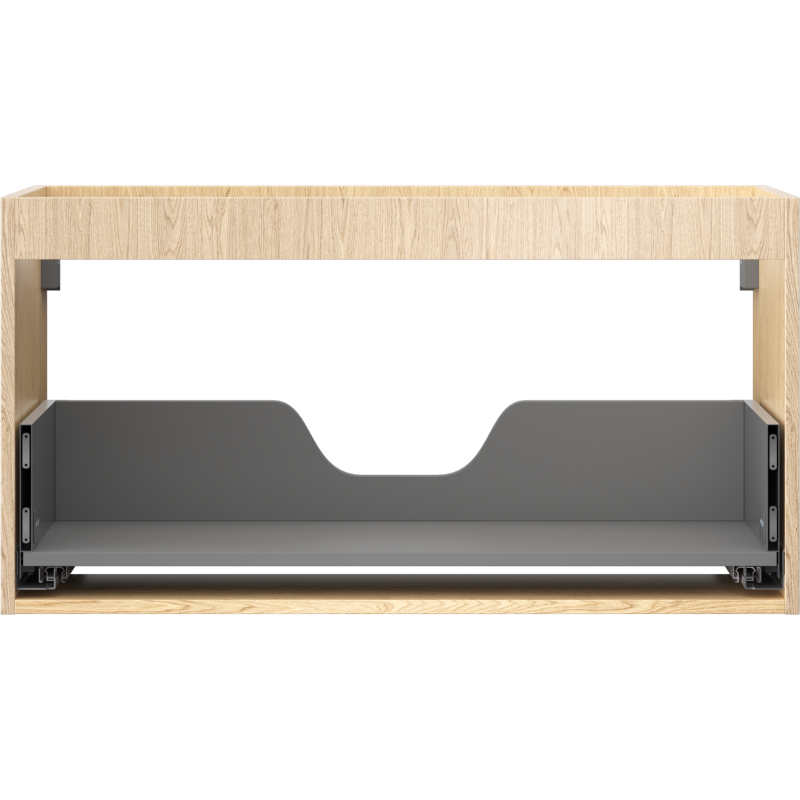 Mexen Box-A Waschtischunterschrank-Korpus 90 cm, 1 Schublade, Eiche - 91AX0-0900-470-1-81