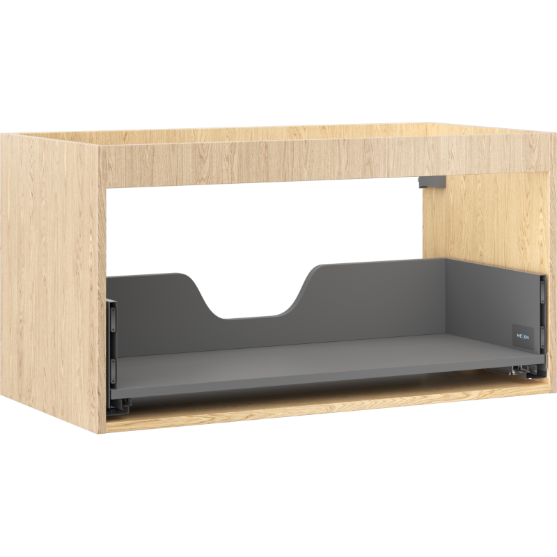 Mexen Box-A Waschtischunterschrank-Korpus 90 cm, 1 Schublade, Eiche - 91AX0-0900-470-1-81