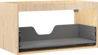 Mexen Box-A Waschtischunterschrank-Korpus 90 cm, 1 Schublade, Eiche - 91AX0-0900-470-1-81