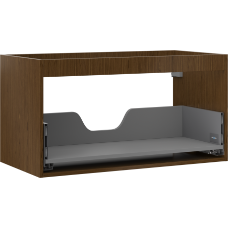 Mexen Box-A Unterschrankkorpus 90 cm, 1 Schublade, Nussbaum - 91AX0-0900-470-1-86