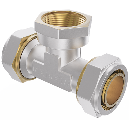 Mexen PEX-S T-Stück verschraubt PEX 20 x 1/2 IG x 20 - W97232-2012F20-00