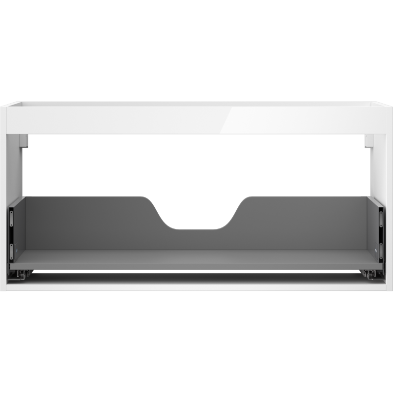 Mexen Box-A Korpus des Waschtischunterschranks 100 cm, 1 Schublade, weiß glänzend - 91AX0-1000-470-1-00
