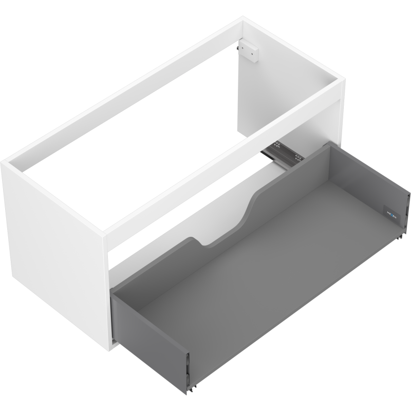 Mexen Box-A Unterschrankkorpus 100 cm, 1 Schublade, weiß matt - 91AX0-1000-470-1-01