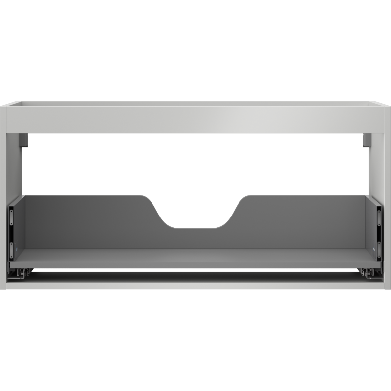 Mexen Box-A Korpus für Waschtischunterschrank 100 cm, 1 Schublade, Grau Matt - 91AX0-1000-470-1-62