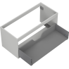 Mexen Box-A Korpus für Waschtischunterschrank 100 cm, 1 Schublade, Grau Matt - 91AX0-1000-470-1-62