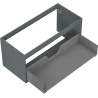 Mexen Box-A Unterschrank-Korpus 100 cm, 1 Schublade, Grafit Matt - 91AX0-1000-470-1-66