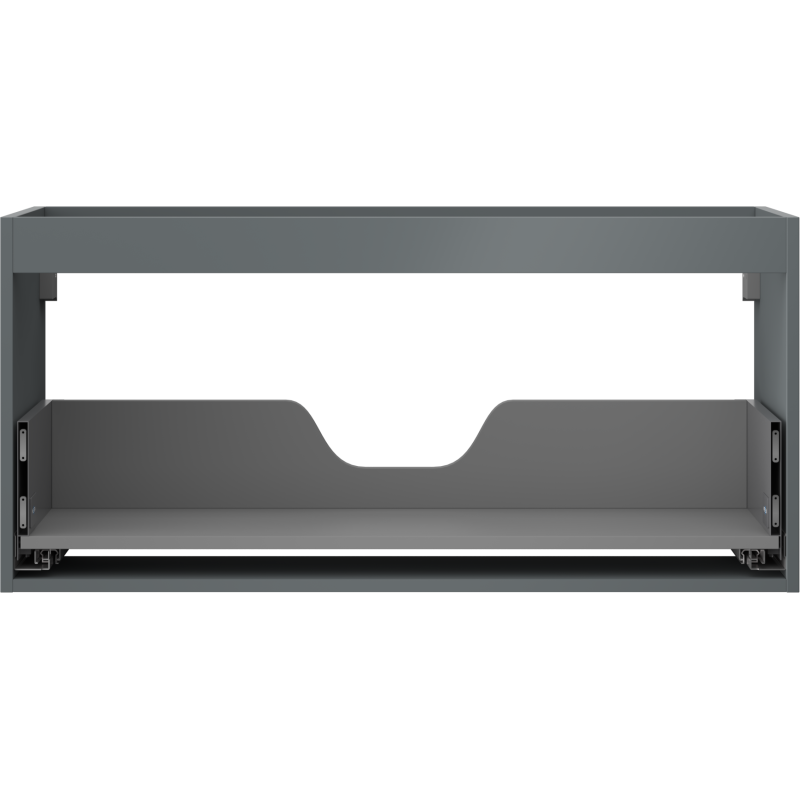 Mexen Box-A Unterschrank-Korpus 100 cm, 1 Schublade, Grafit Matt - 91AX0-1000-470-1-66