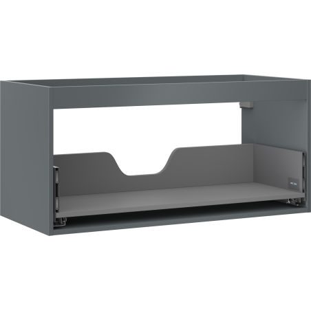 Mexen Box-A Unterschrank-Korpus 100 cm, 1 Schublade, Grafit Matt - 91AX0-1000-470-1-66
