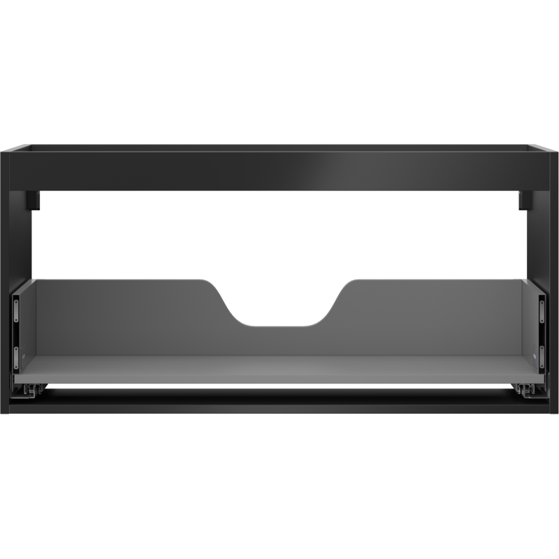 Mexen Box-A Waschtischunterschrank 100 cm, 1 Schublade, schwarz matt - 91AX0-1000-470-1-71