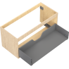 Mexen Box-A Korpus des Waschtischunterschranks 100 cm, 1 Schublade, Eiche - 91AX0-1000-470-1-81