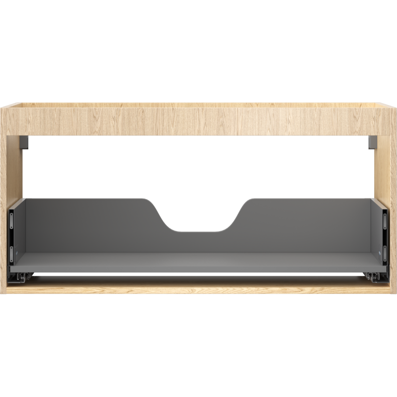 Mexen Box-A Korpus des Waschtischunterschranks 100 cm, 1 Schublade, Eiche - 91AX0-1000-470-1-81