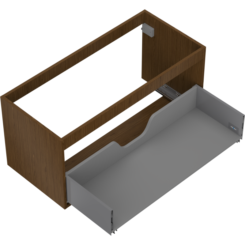 Mexen Box-A Unterschrankkorpus 100 cm, 1 Schublade, Nussbaum - 91AX0-1000-470-1-86
