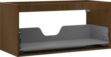 Mexen Box-A Unterschrankkorpus 100 cm, 1 Schublade, Nussbaum - 91AX0-1000-470-1-86