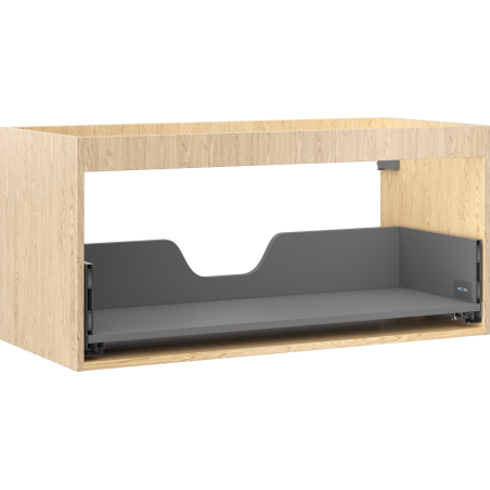 Mexen Box-A Korpus des Waschtischunterschranks 100 cm, 1 Schublade, Eiche - 91AX0-1000-470-1-81