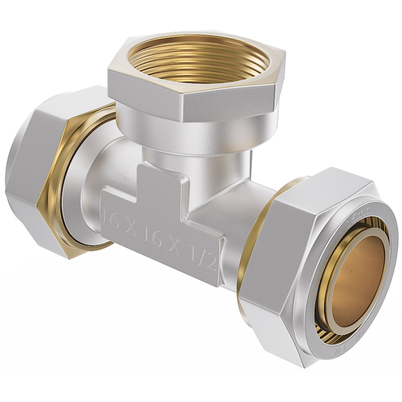 Mexen PEX-S Schraubfitting T-Stück PEX 25 x 1 IG x 25 - W97232-2510F25-00