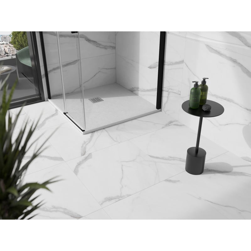 Mexen Stone+ quadratische Duschwanne aus Verbundwerkstoff 70 x 70 cm, weiß - 44107070