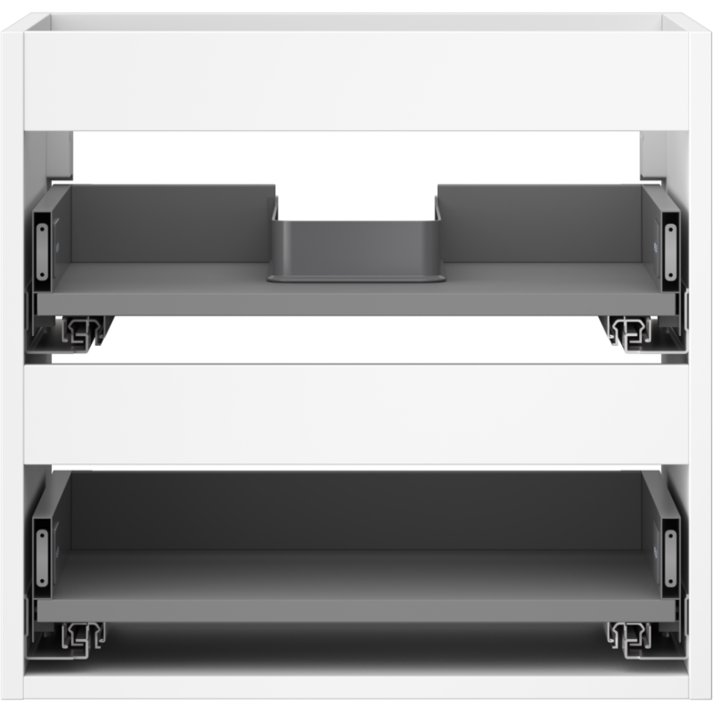 Mexen Box-A Korpus des Waschtischunterschranks 50 cm, 2 Schubladen, Weiß Matt - 91AX0-0500-470-2-01