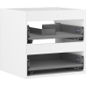 Mexen Box-A Korpus des Waschtischunterschranks 50 cm, 2 Schubladen, Weiß Matt - 91AX0-0500-470-2-01