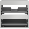 Mexen Box-A Korpus Waschtischunterschrank 50 cm, 2 Schubladen, Grau Matt - 91AX0-0500-470-2-62