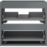 Mexen Box-A Unterschrankkörper 50 cm, 2 Schubladen, matt Graphit - 91AX0-0500-470-2-66