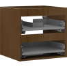 Mexen Box-A Unterwaschtisch-Korpus 50 cm, 2 Schubladen, Nussbaum - 91AX0-0500-470-2-86