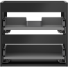 Mexen Box-A Korpus Waschtischschrank 50 cm, 2 Schubladen, Schwarz Matt - 91AX0-0500-470-2-71