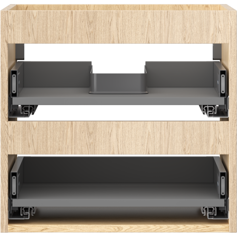 Mexen Box-A Korpus Waschtischschrank 50 cm, 2 Schubladen, Eiche - 91AX0-0500-470-2-81