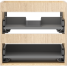 Mexen Box-A Korpus Waschtischschrank 50 cm, 2 Schubladen, Eiche - 91AX0-0500-470-2-81